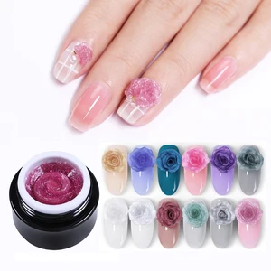 BORN PRETTY Glisten Carve Gel Polish 5ml DIY Shimmer 3D Nail Art Varnish Manicuring Soak Off UV Gel