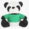 Wholesale Plush Panda Bears with Green T-shirt Panda Soft Toy Plush