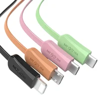 

Colorful Data sync Cable Flat Noodle Design Mobile Data Line MOXOM Android Phone Charger Cable