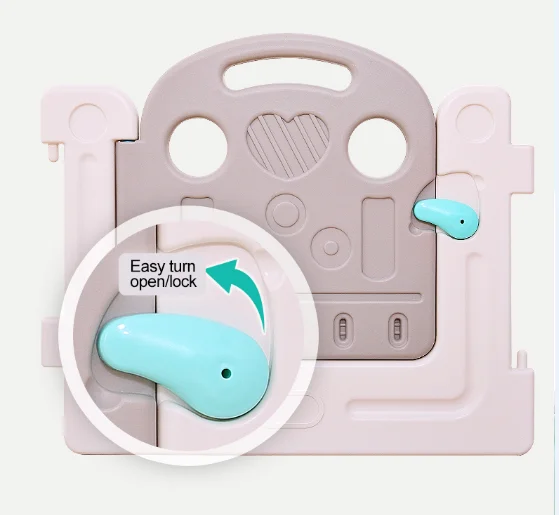 
Eco-friendly Colored play yard safety fences plastic baby playpen for 1-6 baby 