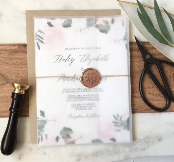 

2024 Newest Design Arabic Style Decorating Wedding Card With Wax Seal