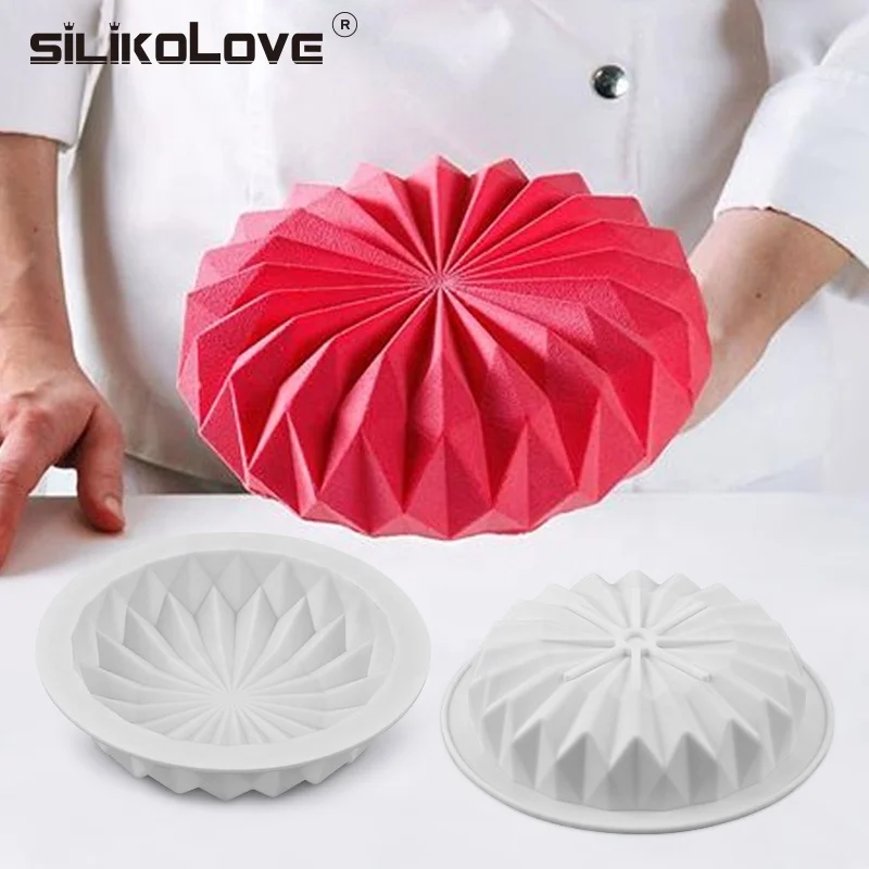 

SILIKOLOVE Silicone Cake Mold For Cakes Mousse Decorating Mould Bakeware Tools Chocolate Fondant Maker Dessert Baking Pan, As picture or as your request