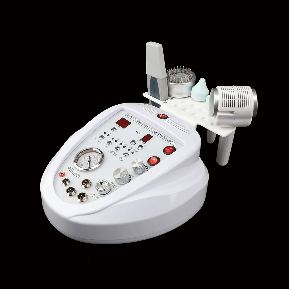 

5 in1 diamond dermabrasion with scrubber diamond dermabrasion/ultrasonic skin scrubber/hot cold hammer microdermabrasion machine