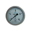 4inch-100mm half stainless steel back thread type liquid filled pressure gauge