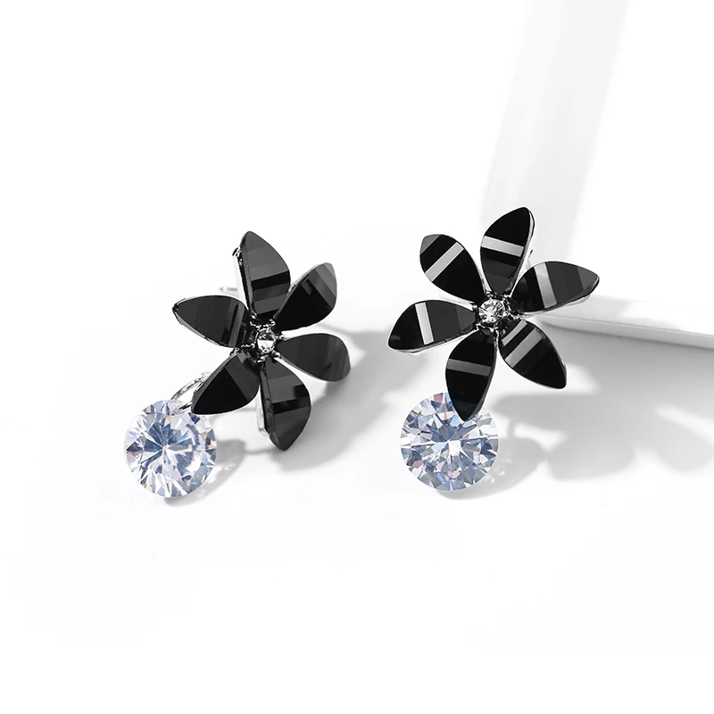 

925 Silver style petal earrings for women, Optional