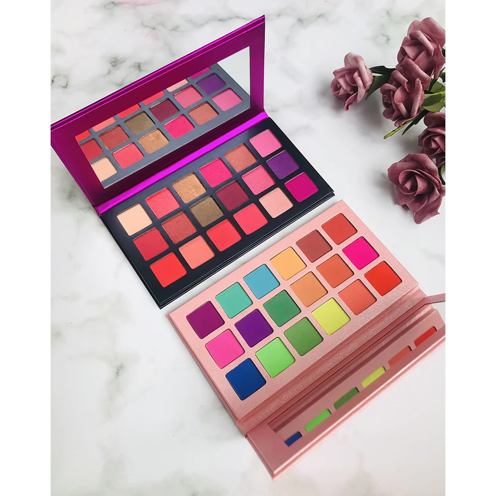 

Makeup 18 Colors Pigment Eyeshadow Cosmetic Glitter Eye Shadow Palette Private Label