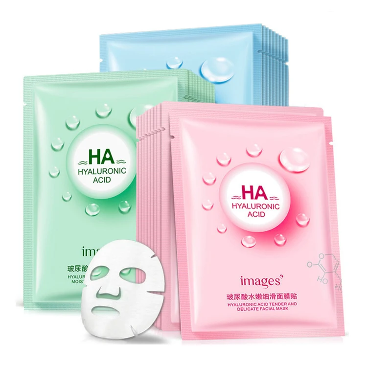 

OEM Images moisturizing hydrating nourishing oil-control hyaluronic acid face mask, White