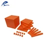 Kids Educational toy 130PCS Orange Base 10 Blocks Set Box funny learning resources teaching aids math learning