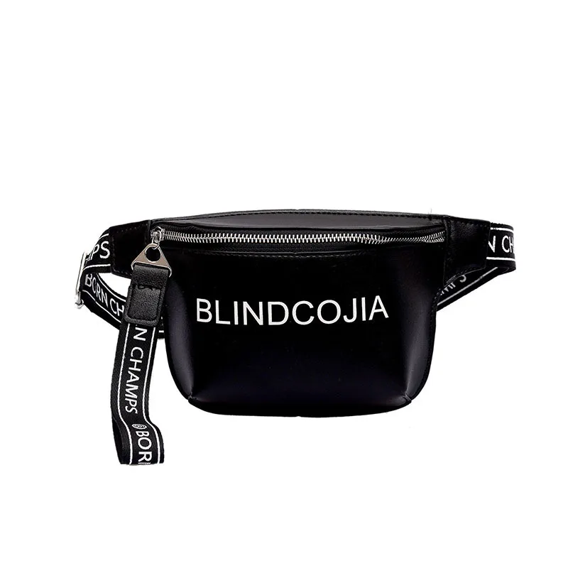 

2019 Free shipping New Fashion Single Shoulder Bag Fanny Pack PU Leather Cheap Women Waist Bag