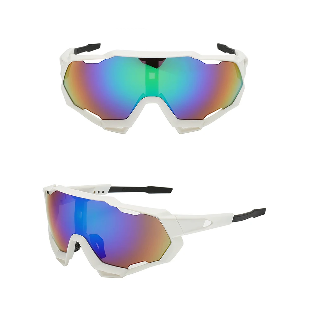 

Custom Cycling Glasses Oversized PC UV400 Spring Hinge Outdo Sports Sunglasses