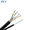 Outdoor 4P OFC Copper cat5 UTP with Messenger Aerial network lan cable