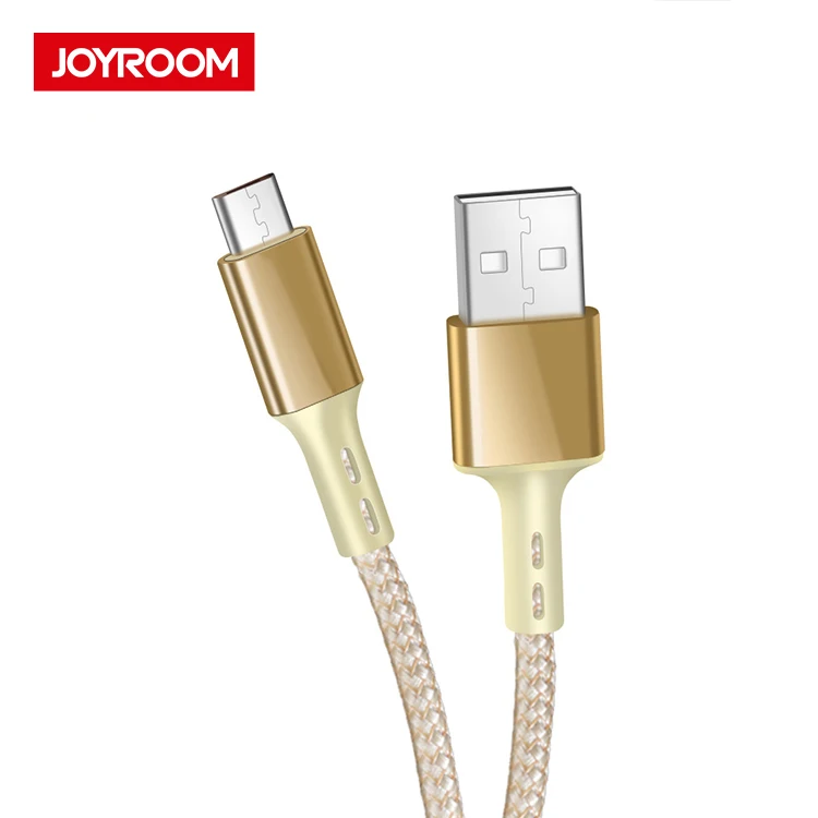 

Joyroom new product ideas 2019 1m 2A usb micro otg game cable, Black/red/gold