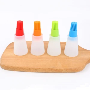 Image of Amazon Top Seller 2019 Home Garden Kitchen Accessories Baking Tools BBQ Bread Basting Silicone Oil Bottle With Painting Brush