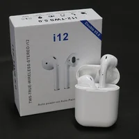 

Highly Recommended I12 TWS V5.0 Mini Earbuds Headset Blue tooth Wireless Headphones Earphone Headphone