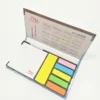 Custom hard shell cover sticky notes + plastic PET mark for learning ,office, advertising, gifts
