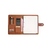 PU Leather File Folders A4 Documents With Pen Holders And Memo For Notebook Papers