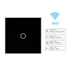 1 Gang WIFI Smart Wall Light Switch Google Home Voice Control EU Standard Wireless Light Switch Crystal Glass Panel
