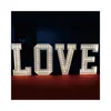 12" Height,LED Rust Letter E