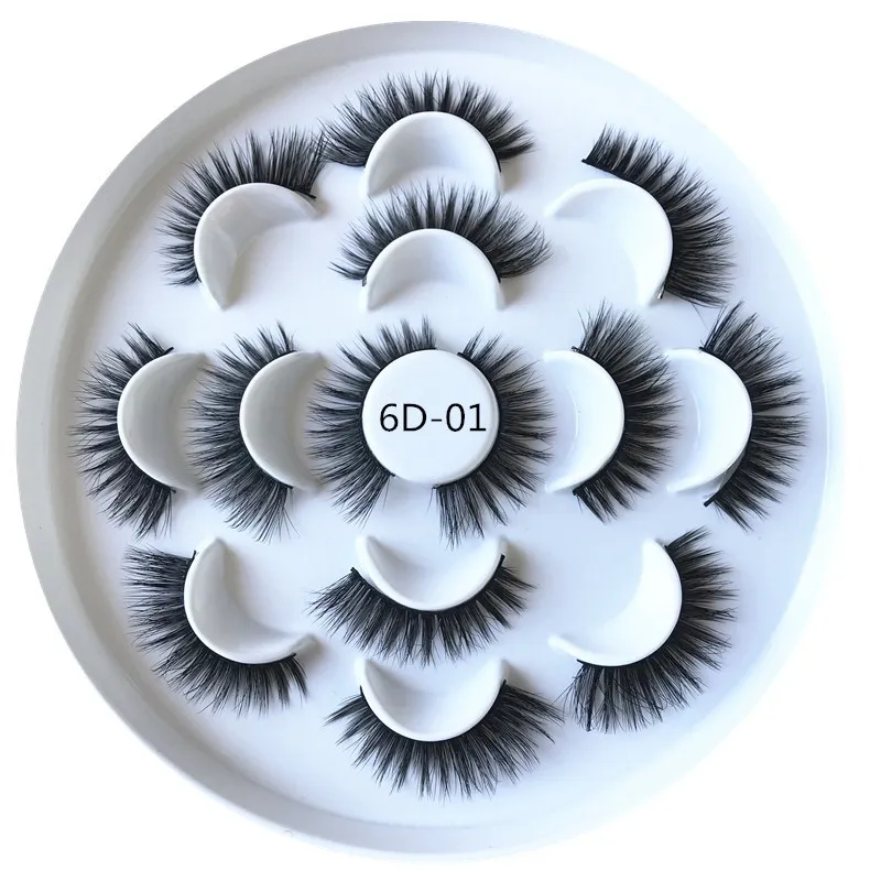 

Wholesale 3D Faux Mink Lashes Invisible Band Silk Eyelashes, Natural black