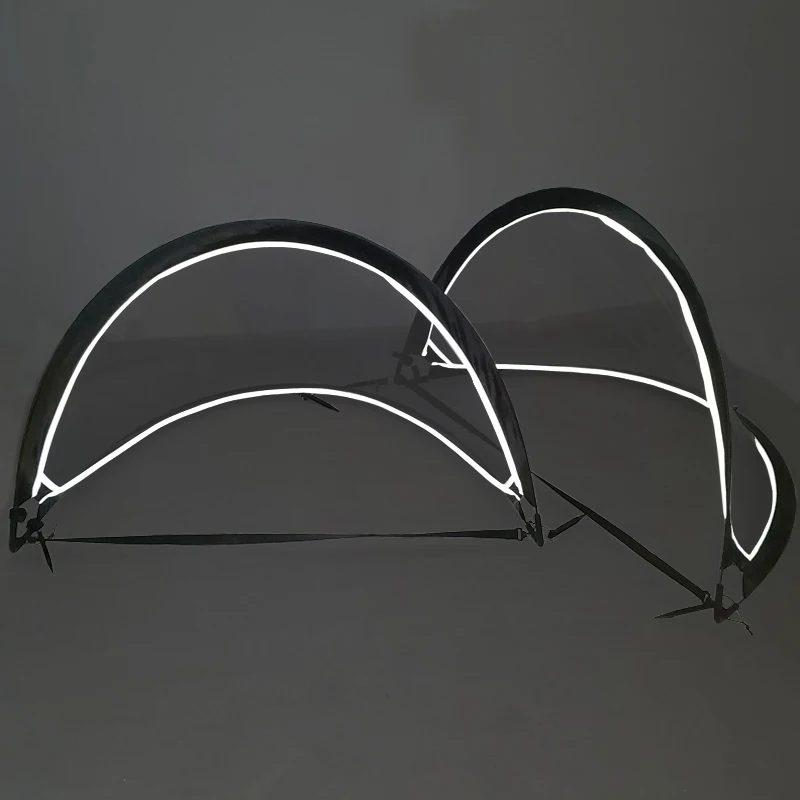 
Reflective Strip 4ft Two Portable Soccer Nets Pop Up Soccer Goals With Carry Bag 