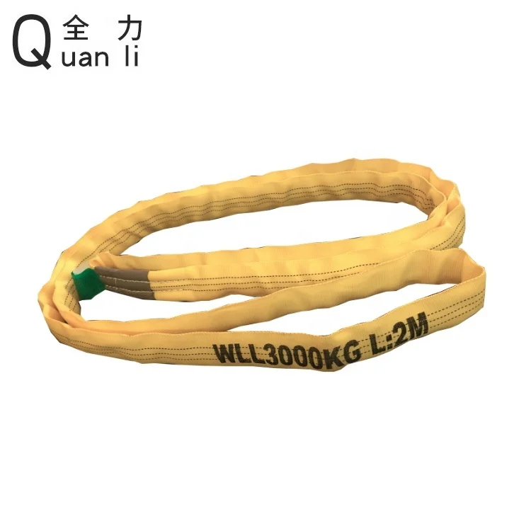 
3T(1T-500T) Polyester soft endless Round Webbing lifting Sling/Round sling/endless round sling 