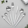 Hot Sale Low MOQ And Short Delivery Date Hotel Flatware, brushed White Silver Flatware, 420 steel Flatware