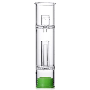 Image of Hot selling wholesale herb smoking vaporizes pipe attachment 22mm long glass smoking water pipe bubbler