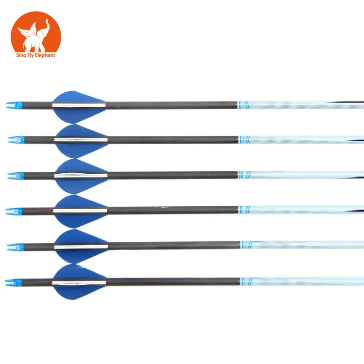 

Top quality fiberglass carbon arrow and bow for archery hunting, Black or as per customer request