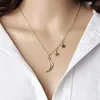 hot selling charm pendant necklace My Moon and Stars Necklace