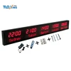 Preset controies led time zone clock display led digital world clock city name settable