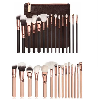 
Make up brushes 15pcs professional synthetic hair foundation powder blush cosmetic private label makeup brush sets 