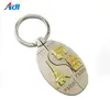 Custom personal 3d enamel metal pocket key chain with clock