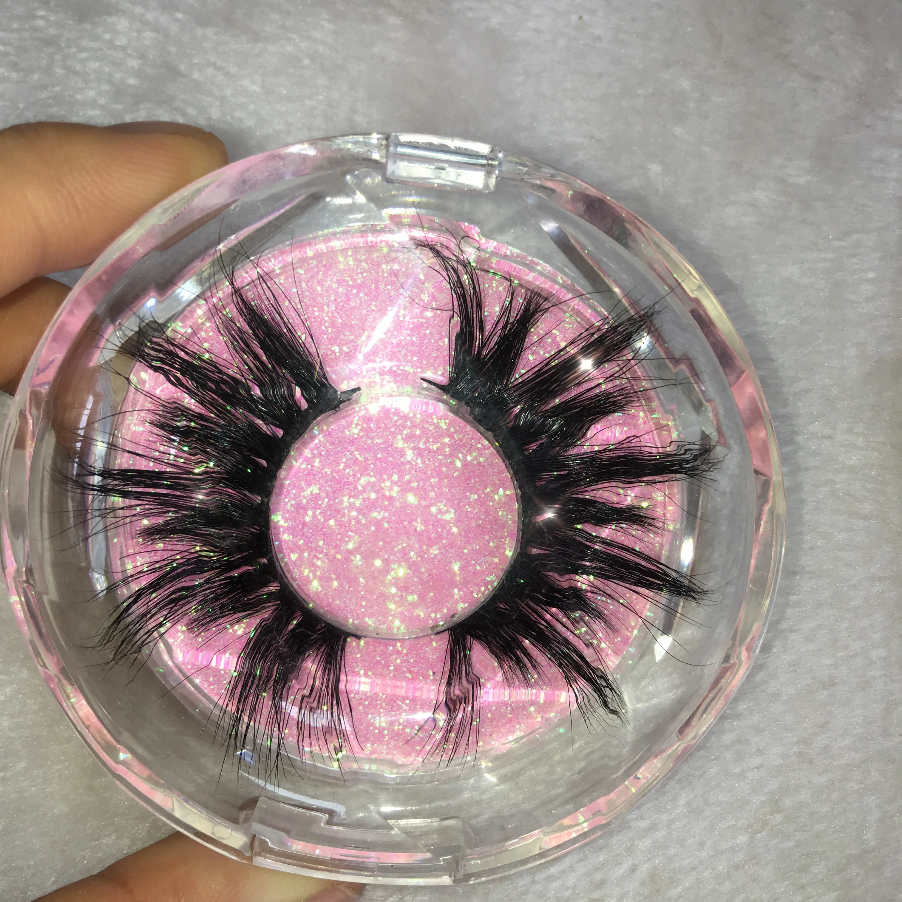 

5d mink eyelashes vendor 25mm 3d mink eyelashes with diamond case eyelash packaging, N/a