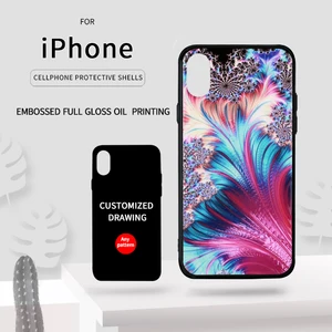 factory wholesale customized embossed full gloss oil printing mobile phone case for iphone any models