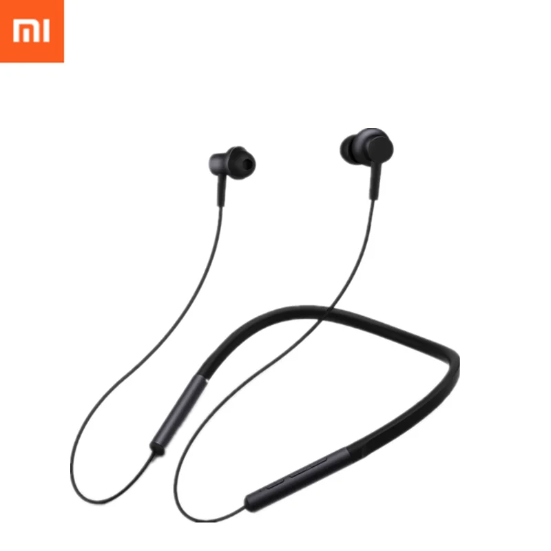 Xiaomi Mi Bluetooth 4.1 Neckband Collar Earphone Magnetic With Mic Sports Hybrid Dual Driver Skin Care Light Leisure