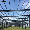 Easy assembly of prefabricated steel structures of contructed construction warehouse