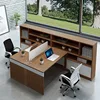 Custom practical economic wooden office desk table with cabinet multi-functional executive modern design desk office furniture