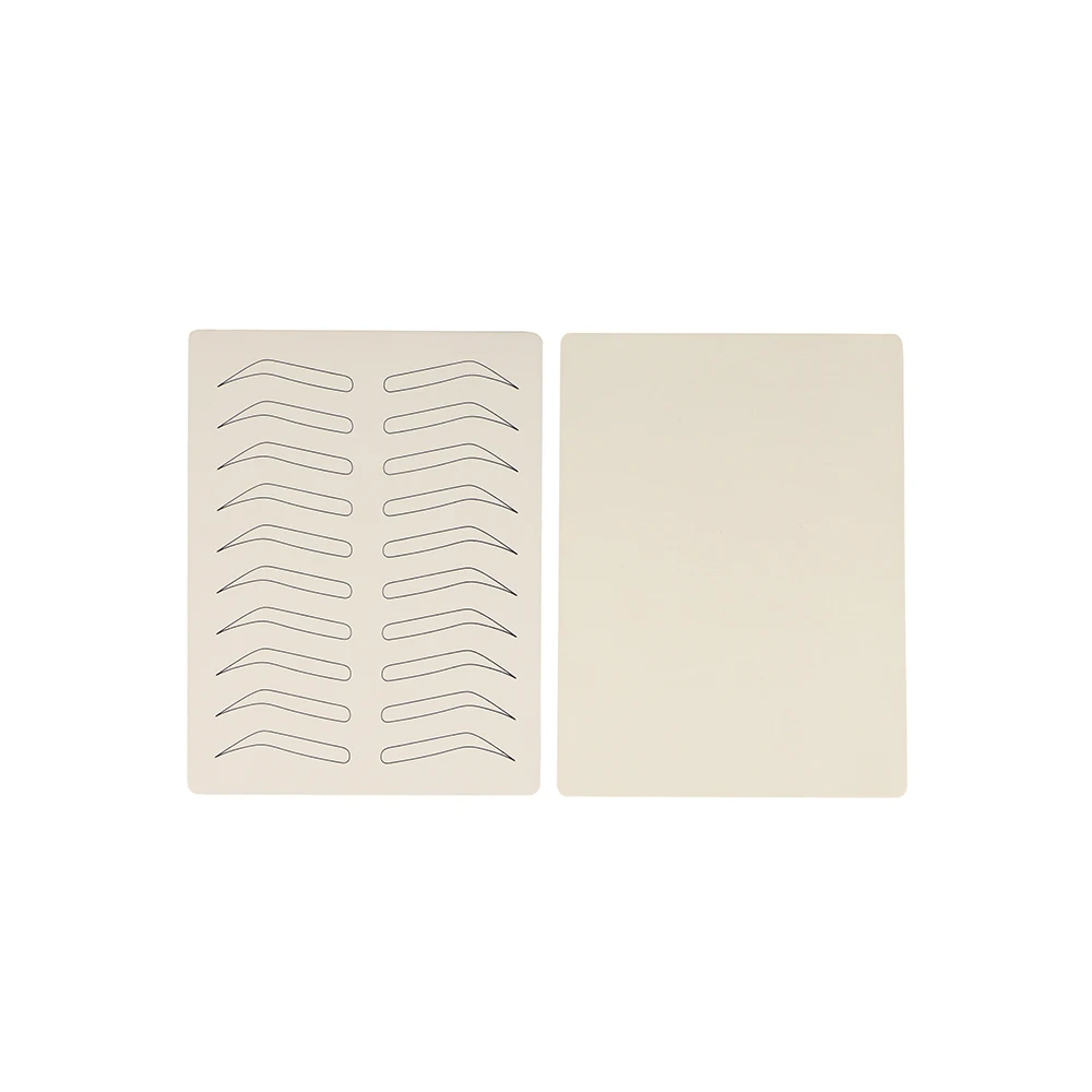 

Face Deep Permanent Makeup Micropigment Practice Skin with Eyebrow For Training and Academy, White