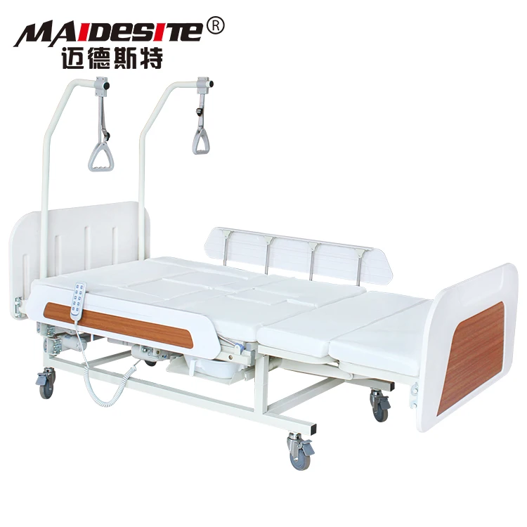 
2019 hot sale medical electrical automatic hospital nursing beds with potty-hole 