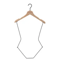 

High quality wooden body form shape wooden swimwear hangers