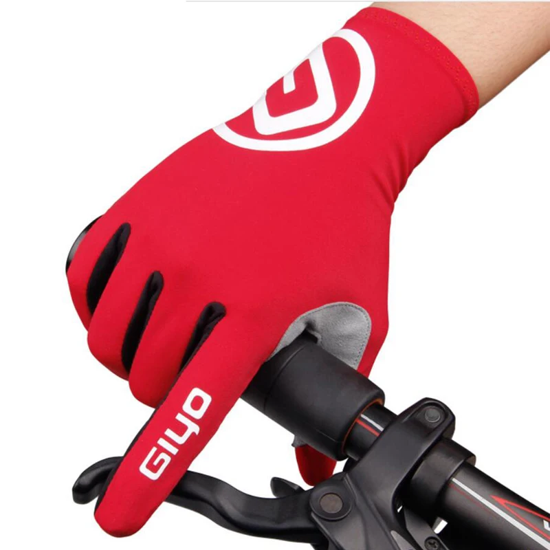 

Touchscreen Custom Anti Slip Shock Resistant Lightweight Flexible Lycra Gel Cycling Bike Gloves, Red/blue/black/yellow