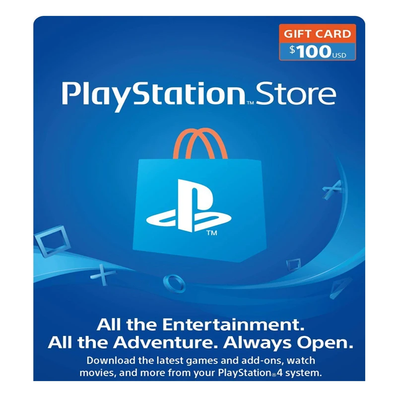 

US Service PSN 100 US Dollar Recharge Card US Store PS4 PS Vita Gift Card US, N/a