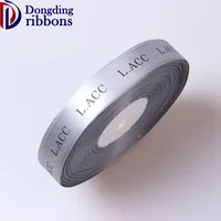 

Wholesale Gift Ribbon Custom Logo 2.0cm 3/4 inch Grey Polyester Satin Ribbon Printed