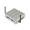 OEM x86 fanless mini industrial portable desktop pc 12v core i5 case with pci express slot low cost mini computer