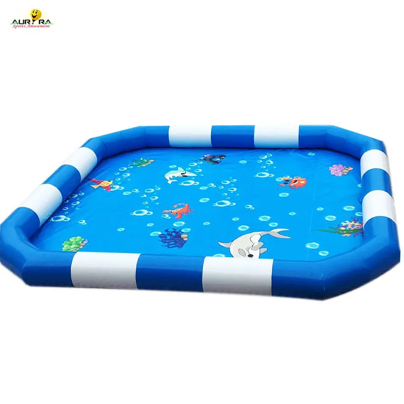 

cheap outdoor Swimming Pool PVC Inflatable Water Pool Inflatable Swimming Pool for water toys, Customized