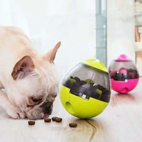 

Wholesale high quality cat and dog food automatic feeder natural rubber interactive leaky feeder Christmas dog toy pet toy ball