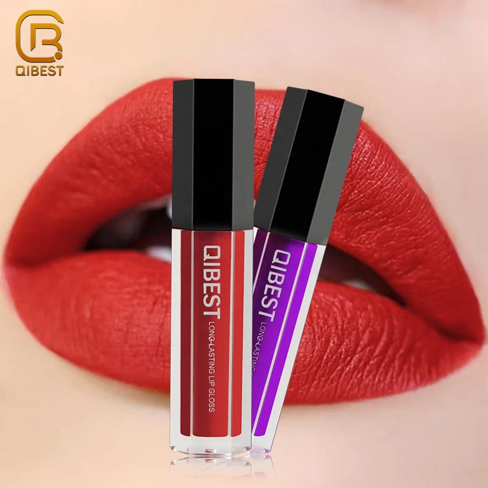 

QIBEST Makeup Wholesale Waterproof Long Lasting Liquid Matte Lipstick, Multicolors