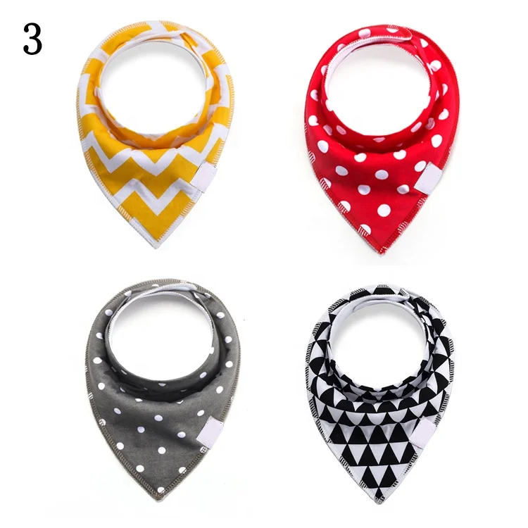 

Hot sales 4 pack wholesale cheap baby bibs bandana, Picture