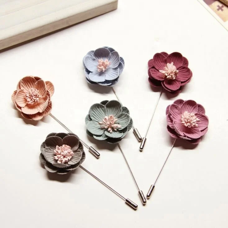 

High Quality Flower Accessories Ladies Muslim Brooch Hijab Scarf Pins, Mix colors