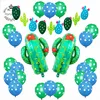 Mexican Cactus Theme Party Supplies Balloon Lace Cactus Aluminum Foil Ball Wave Point Balloon Decorations
